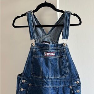 WNBA Dark Blue Denim Overalls